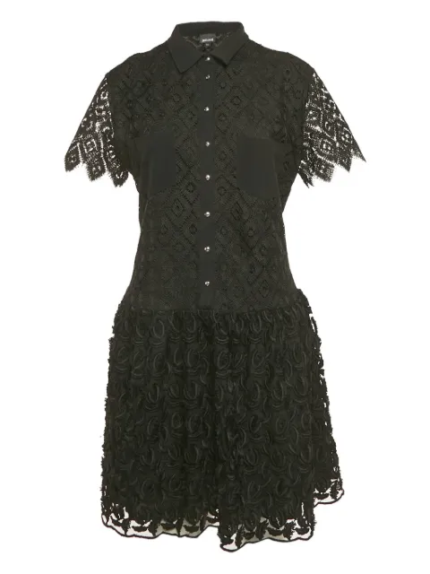 Just Cavalli Vintage lace mini dress Black 1211213