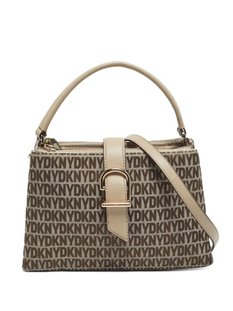 DKNY Vintage canvas top-handle tote bag Brown 1199722