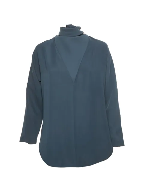 Balenciaga Pre-Owned tie asymmetric top Blue 1202449