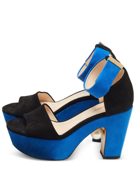 Nicholas Kirkwood platform heeled sandals Black 1233170
