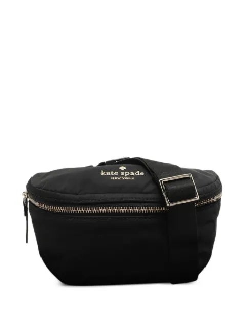 Kate Spade logo-plaque belt bag Black 1076822