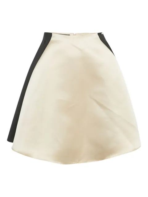 Elisabetta Franchi 42 pleated satin skirt Neutrals 1212886
