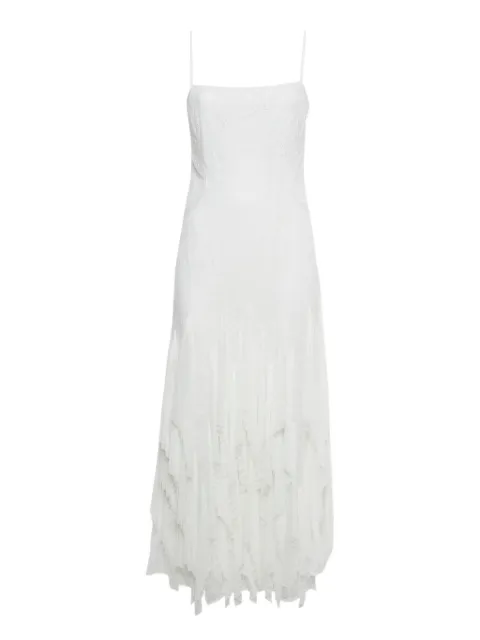 SIMKHAI lace pleated maxi dress White 1190462