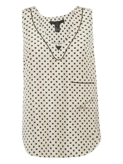 Marc Jacobs Vintage printed silk blouse Neutrals 1224072