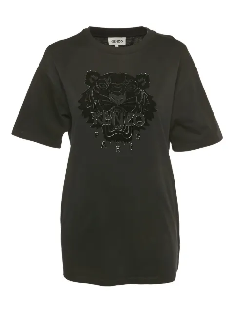 Kenzo Pre-Owned lion-appliqué T-shirt Black 1235292