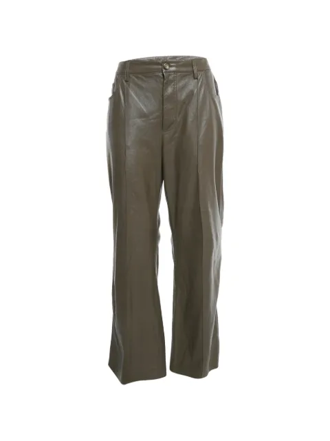 Nanushka faux-leather wide-leg trousers Brown 1233671