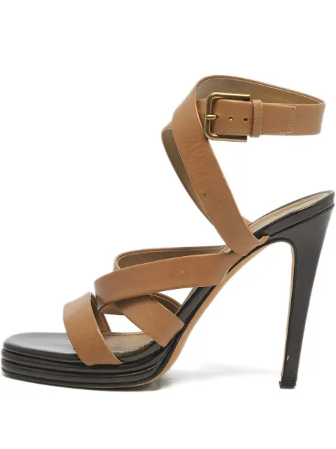 Saint Laurent Pre-Owned strappy sandals Neutrals 1206495