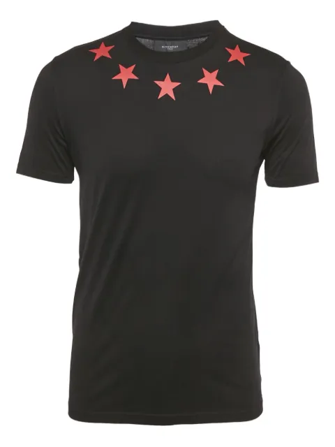 Givenchy Pre-Owned stars-print T-shirt Black 1229692