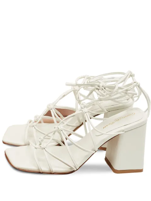 Gianvito Rossi Minas strap leather sandals White 1220246