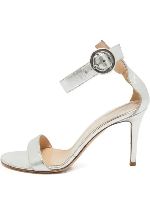 Gianvito Rossi Portofino ankle-strap sandals Silver 1211823