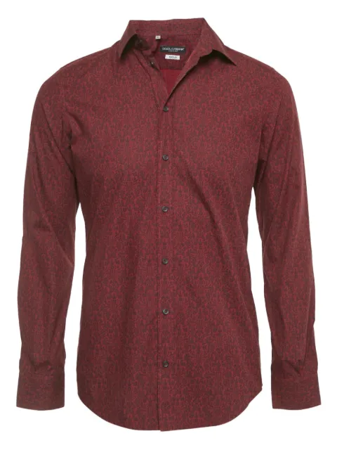 Dolce & Gabbana Pre-Owned printed cotton shirt Red 1222261