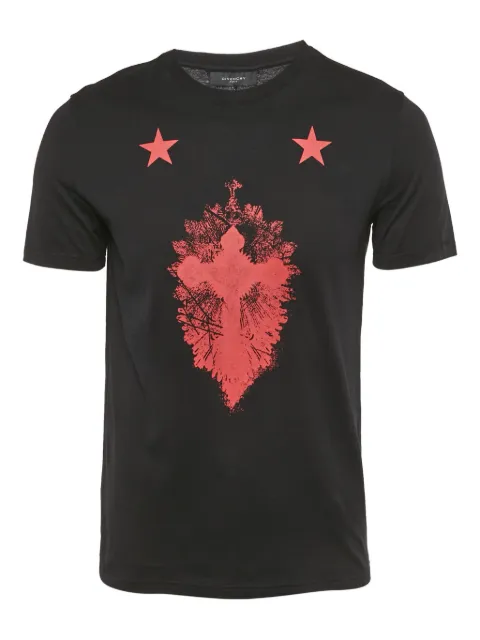 Givenchy Pre-Owned cross print T-shirt Black 1229693