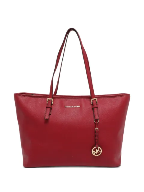 Michael Michael Kors large Jet Set leather tote bag Red 1228344