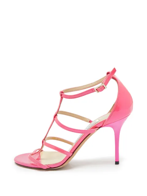 Jimmy Choo Pre-Owned Thistle leather sandals Pink 1173621