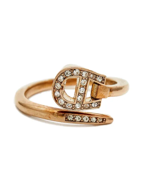 Aigner Vintage crystal-embellishment ring Gold 1222879