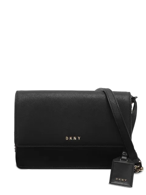 DKNY Vintage logo-detail leather cross body bag Black 1211163