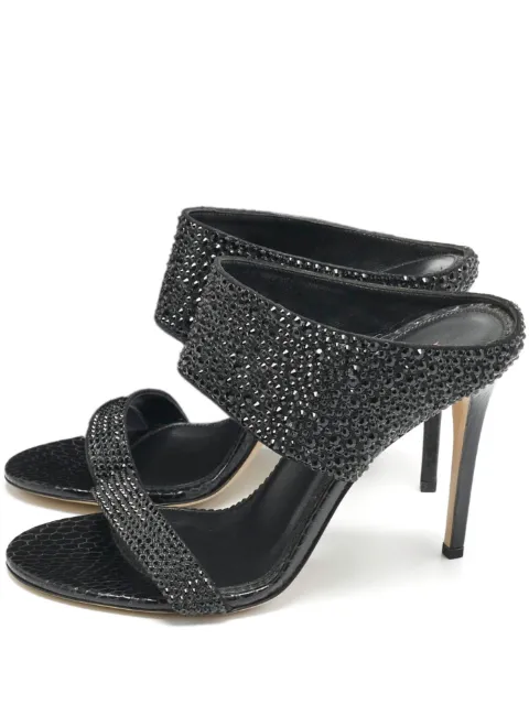 Le Silla snakeskin-embossed sandals Black 1219820