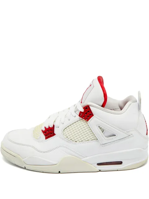 Jordan Air Jordan 4 Retro leather lace-up sneakers White 1219655