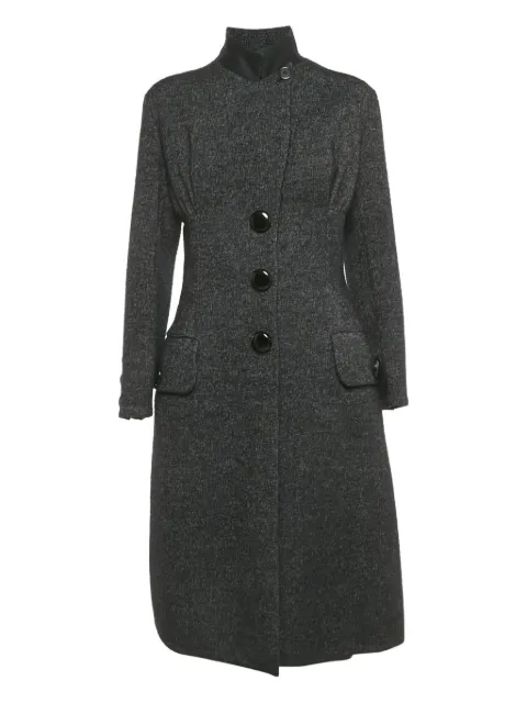Louis Vuitton Pre-Owned Cinched waist coat & skirt Grey 1193415
