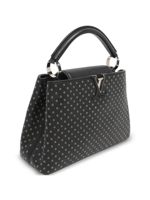 Louis Vuitton Pre-Owned 2016 BB Capucines logo-detail tote bag Black 1211350