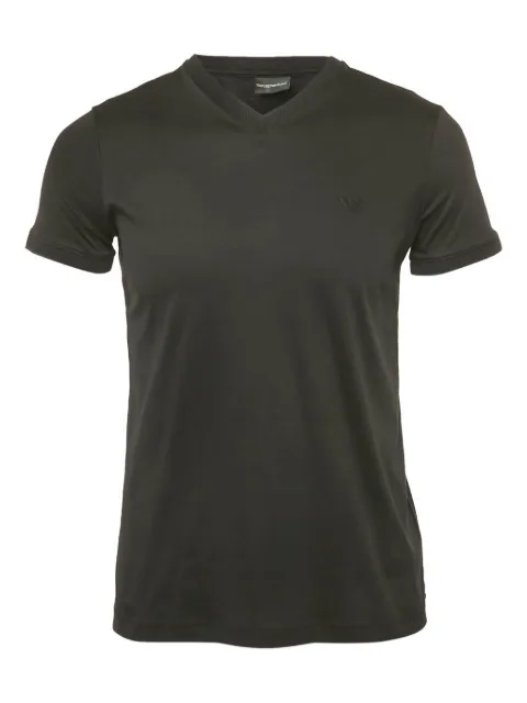 Emporio Armani Pre-Owned jersey V-neck T-shirt Black 1194577