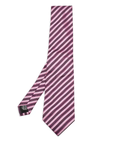 BOSS striped tie Purple 1209465