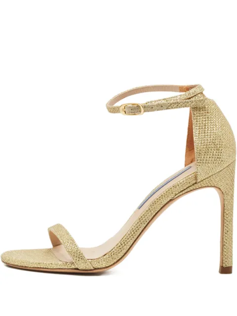 Stuart Weitzman glitter-embellishment sandals Gold 1184375