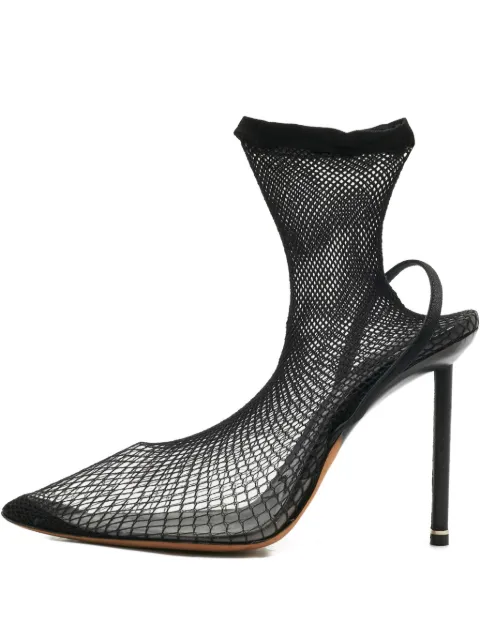 Pre-Owned Alexander Wang Caden knit slingback boots Black 1186818