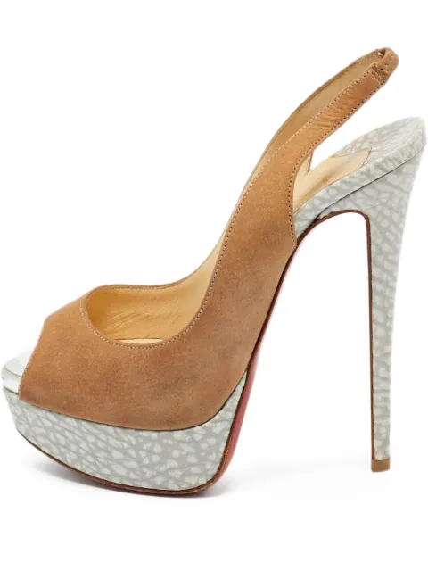 Christian Louboutin Pre-Owned Lady Peep open-toe sandals Neutrals 1229069
