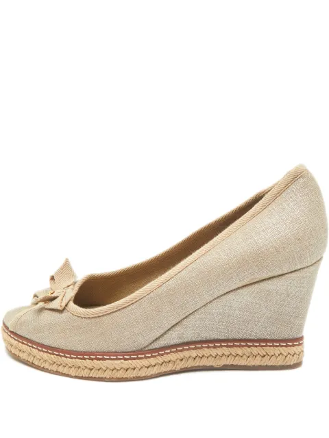 Tory Burch bow platform espadrilles Neutrals 1166548