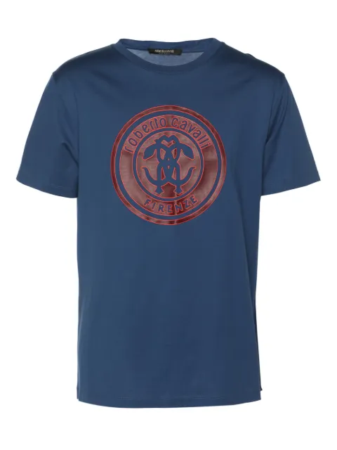 Roberto Cavalli Vintage logo-print T-shirt Blue 1174347