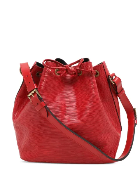 Louis Vuitton Pre-Owned Petit Noe leather bucket bag Red 1157256