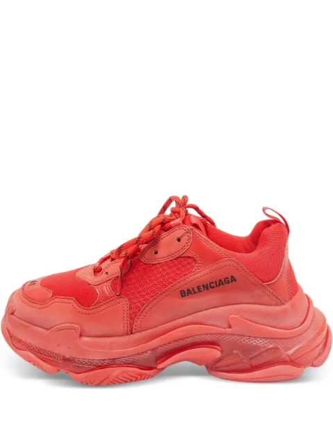 Balenciaga Pre-Owned 41 triple s stacked sole sneakers Red 1167287