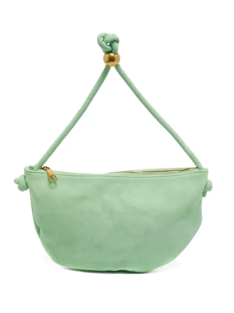 Bottega Veneta Pre-Owned suede knot tote bag Green 1206688