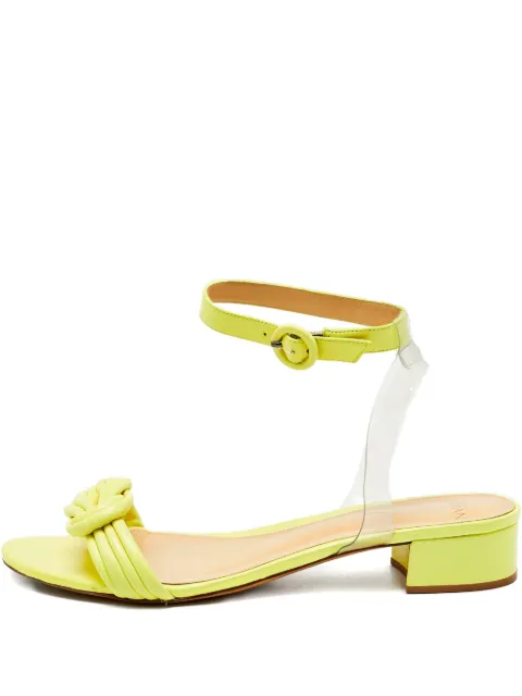 Alexandre Birman Vicky ankle-strap knot-detail sandals Yellow 1180863