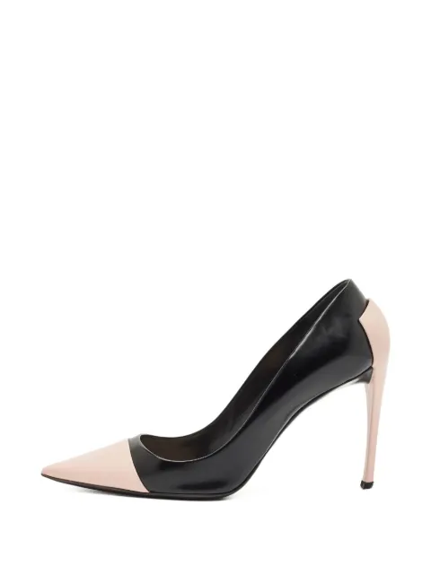 Christian Louboutin Pre-Owned pointed-toe leather pumps Black 1182435