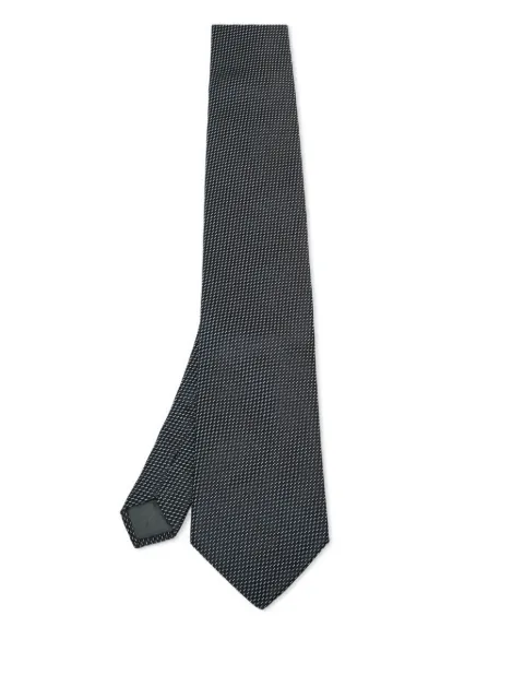Lanvin Pre-Owned patterned tie Black 1197350