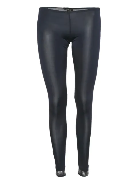 Elisabetta Franchi studded-hem leggings Blue 1194096