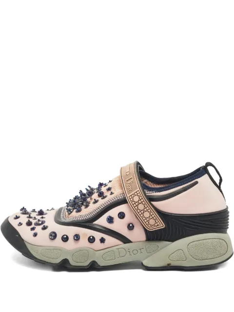 Christian Dior Pre-Owned fusion embellished sneakers Pink 1192962