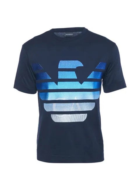 Emporio Armani Pre-Owned logo-detail T-shirt Blue 1195040