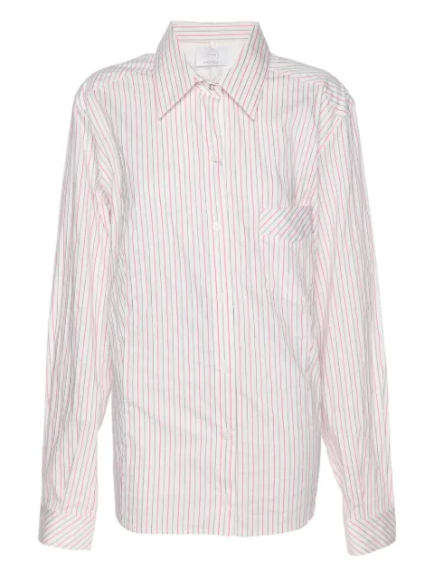 Marina Rinaldi striped removable-collar shirt White 1185194