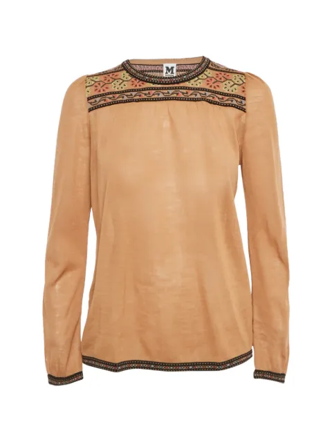 Missoni Pre-Owned long-sleeves top Neutrals 1216483