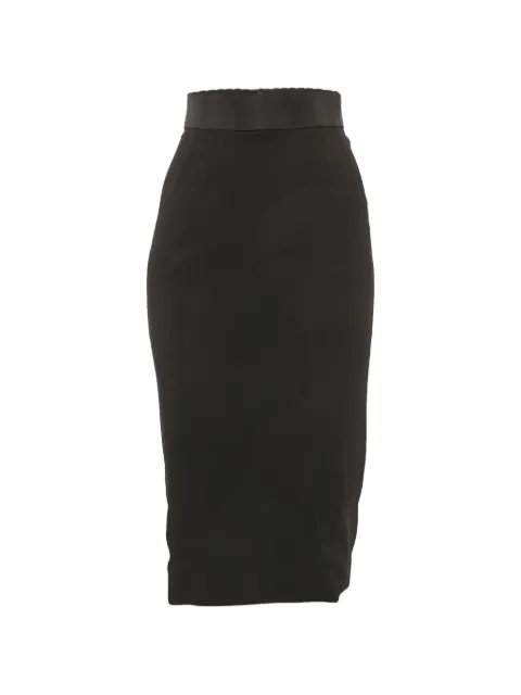 Dolce & Gabbana Pre-Owned black pencil skirt Black 1171403