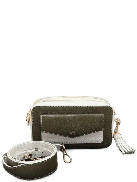 Michael Kors Vintage leather adjustable-strap crossbody bag White 1158706