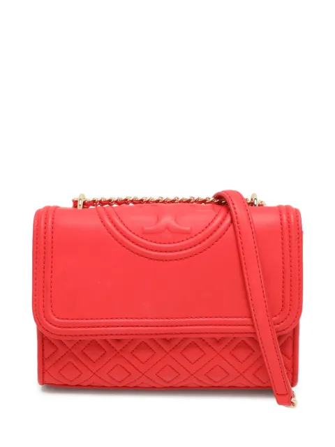 Tory Burch Fleming quilted leather cross body bag Red 1164680