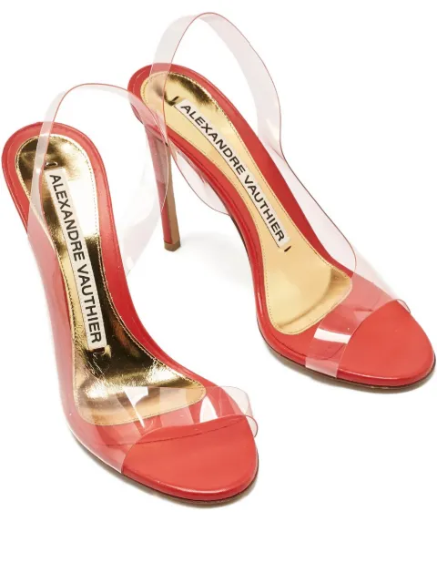 Alexandre Vauthier slingback sculpted-heel sandals 10 cm White 1189265