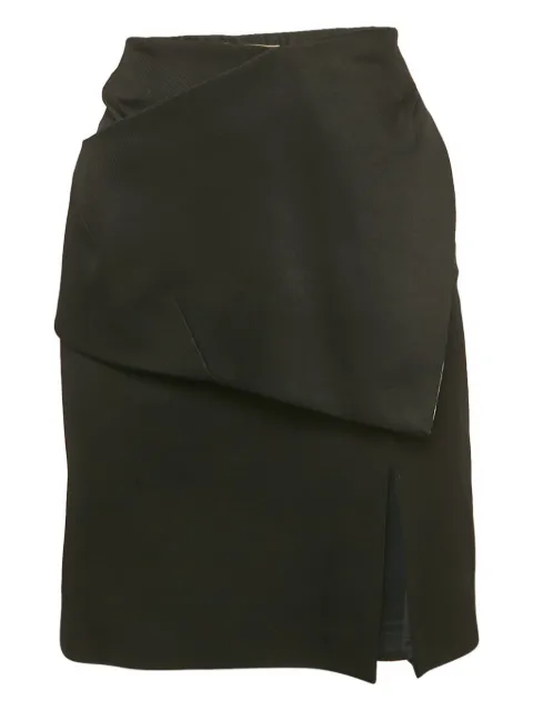 Balenciaga Pre-Owned asymmetrical midi skirt Black 1186897