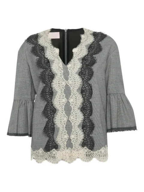 Giamba lace detailing blouse Grey 1220222