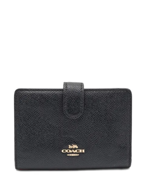 Coach Corner leather wallet Black 1201193