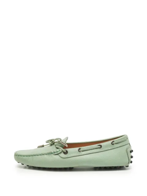 Tod's Vintage Gommino leather loafers Green 1142699
